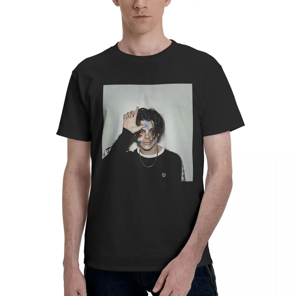 Yungblud Loner Cover Art 100% хлопок Повседневные дышащие мягкие всесезонные удобные топы Футболка большого размера Мужские подарки Мужские