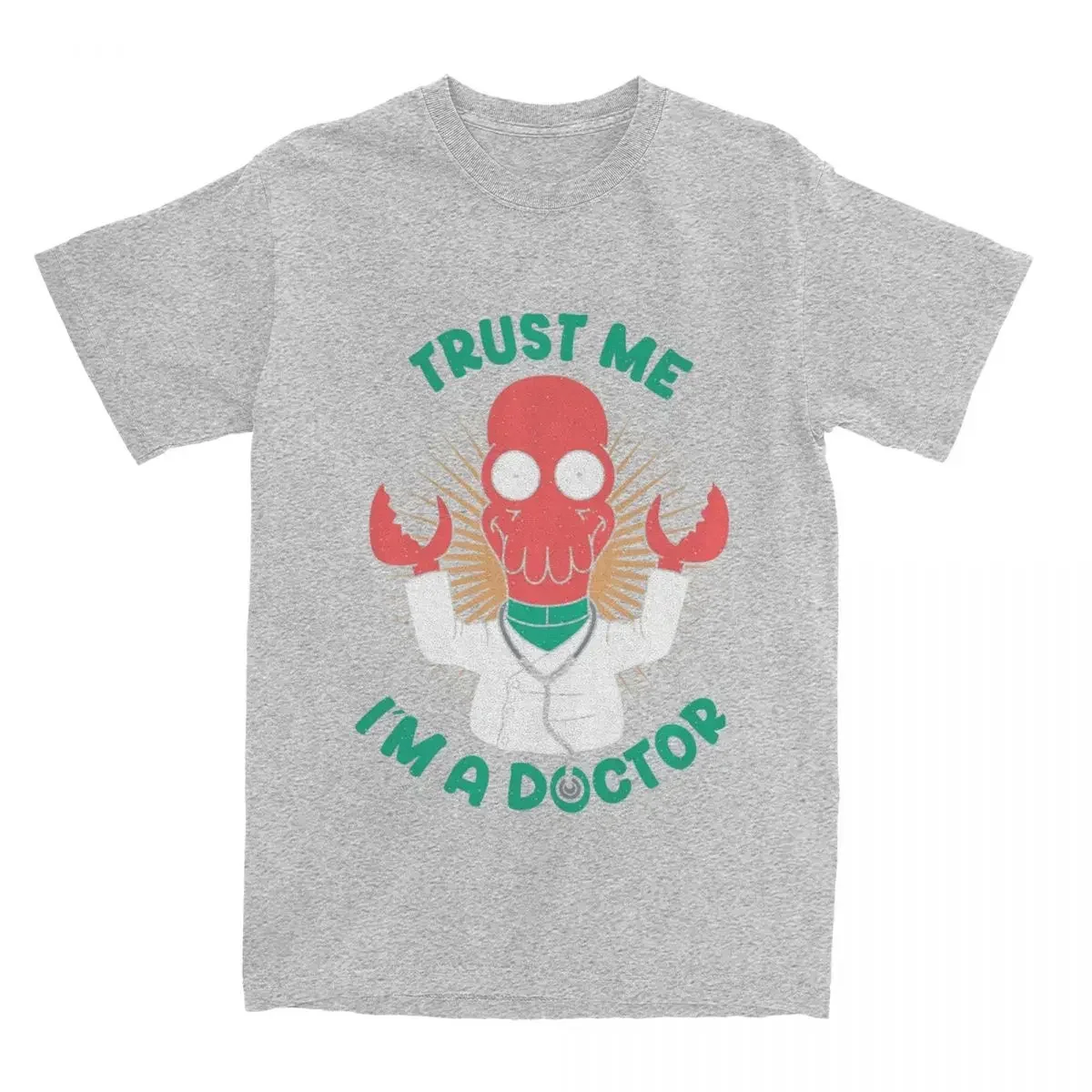 Фото Футболки Trust Me I Am A Doctor, одежда из чистого хлопка, потрясающие футболки с короткими рукавами и круглым вырезом, унисекс, с круглым вырезом, креативный подарок №3