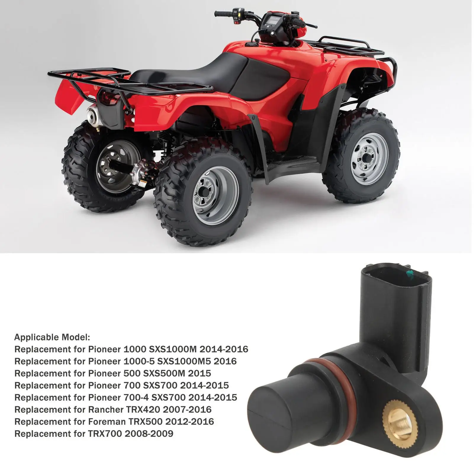 Фото Датчик скорости квадроцикла 37700 KZR 601, замена ABS для pioneer 1000 SXS1000M 2014-2016 №2