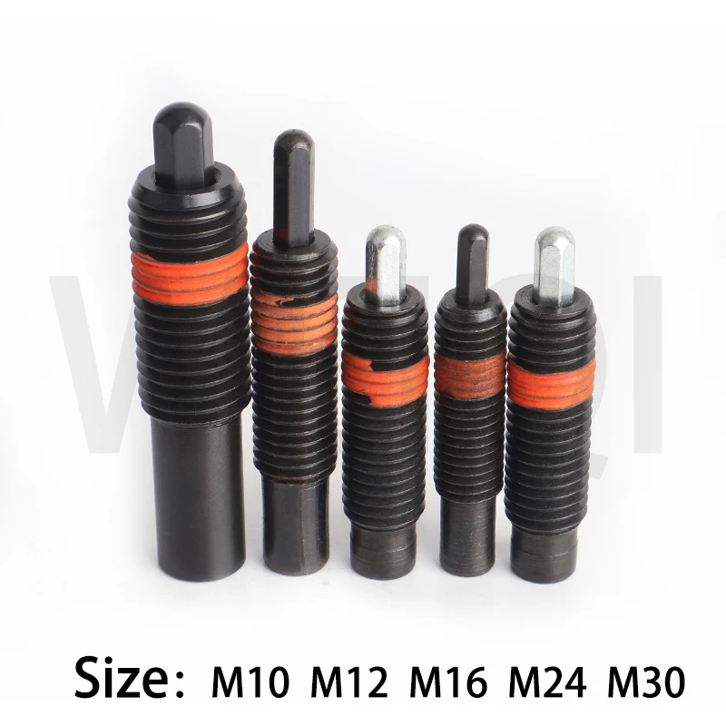 Хорошее качество VCN517 M10/M12/M16/M24/M30 шестигранный длинный ходовой Плунжер из углеродистой стали выдвижной пружинный плунжер