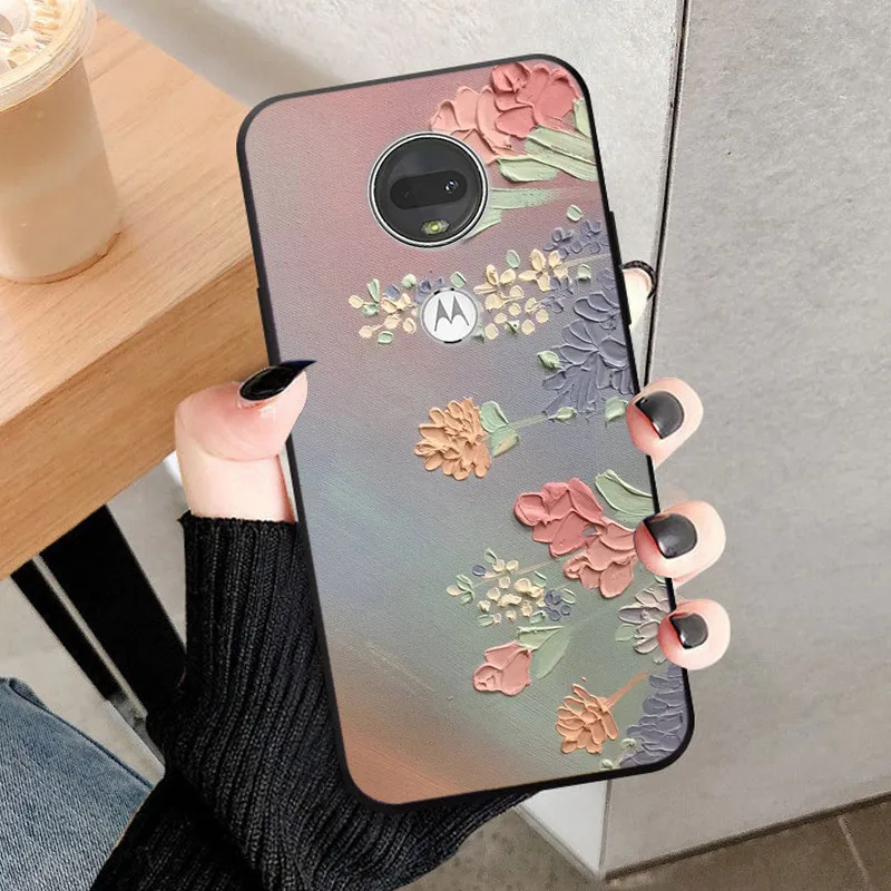 Мягкие силиконовые защитные чехлы для Moto G7 Play Чехол G 7 Power, чехлы для Moto G7 Plus, чехлы для Moto G7Play G7 + черный бампер из ТПУ (art.: 3920c35f31cd8) - 3920c35f31cd8