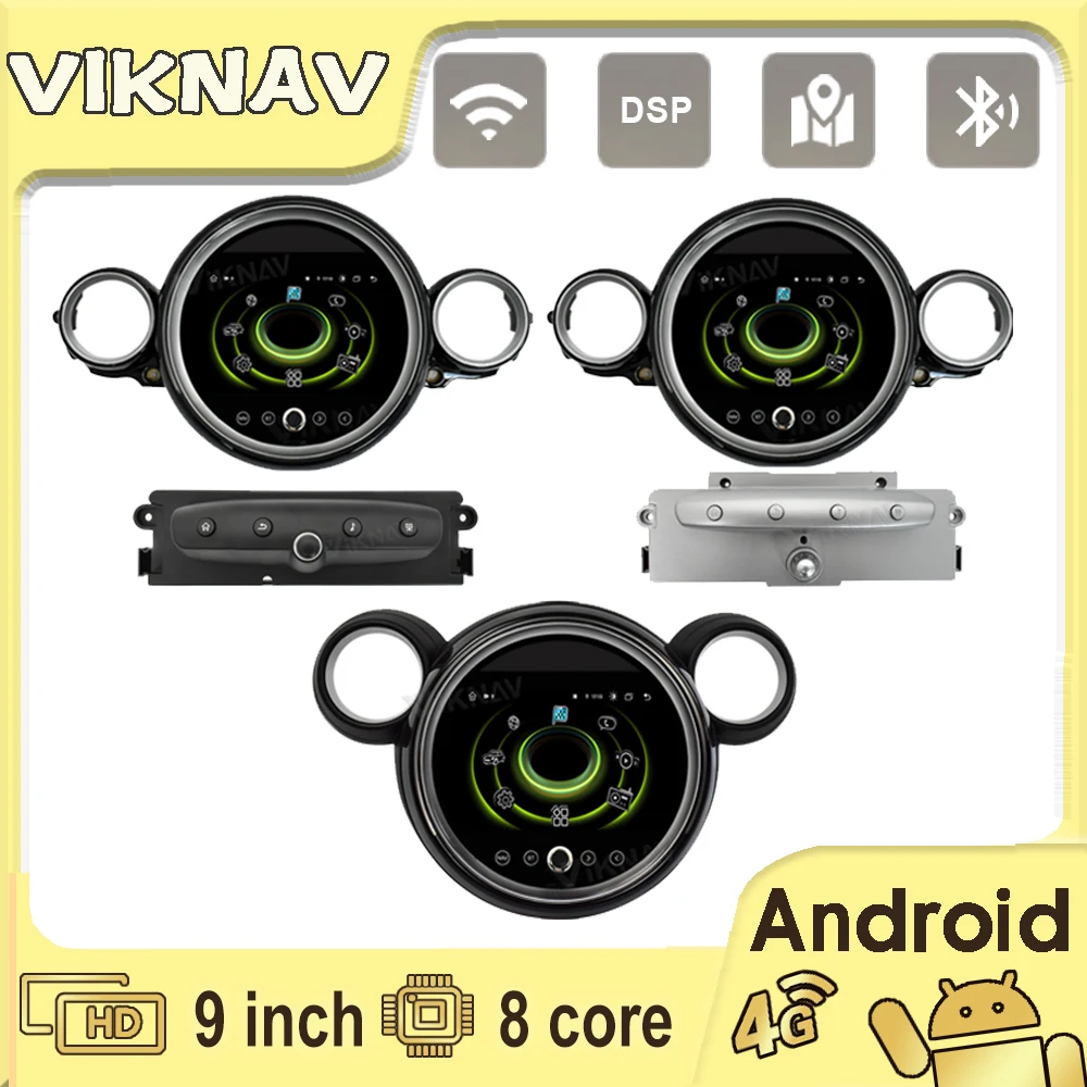 Автомобильная магнитола на Android с экраном для BMW Mini Cooper R56 R60 2007-2014 Carplay, автомобильная стереосистема, видеоплеер, магнитофон