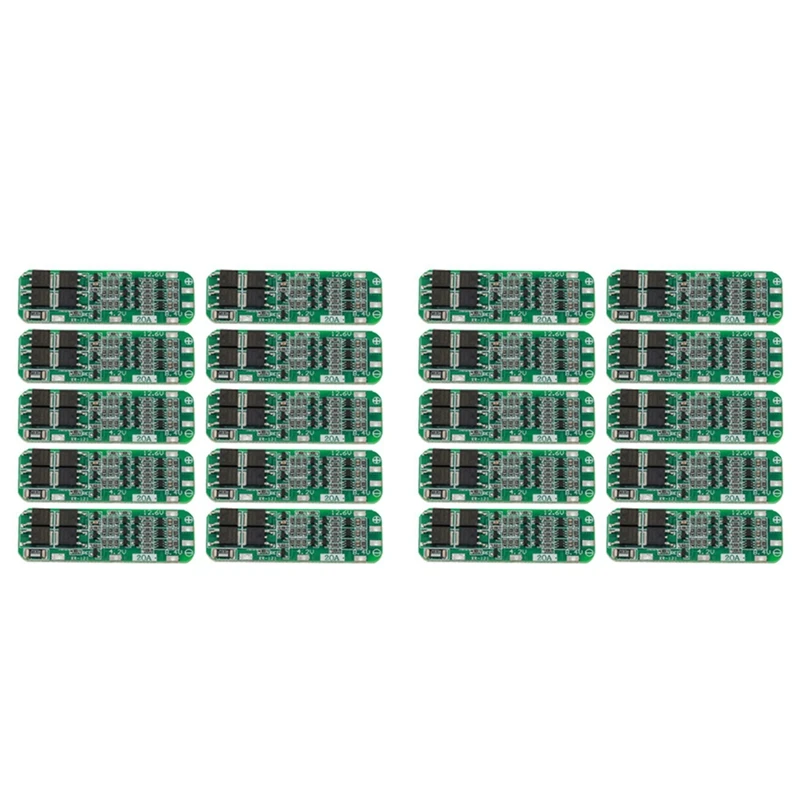 20Pcs 3S 20A BMS 18650 Li-Ion модуль зарядного устройства литиевой батареи PCB 11,1 V 12V 12,6 V Module