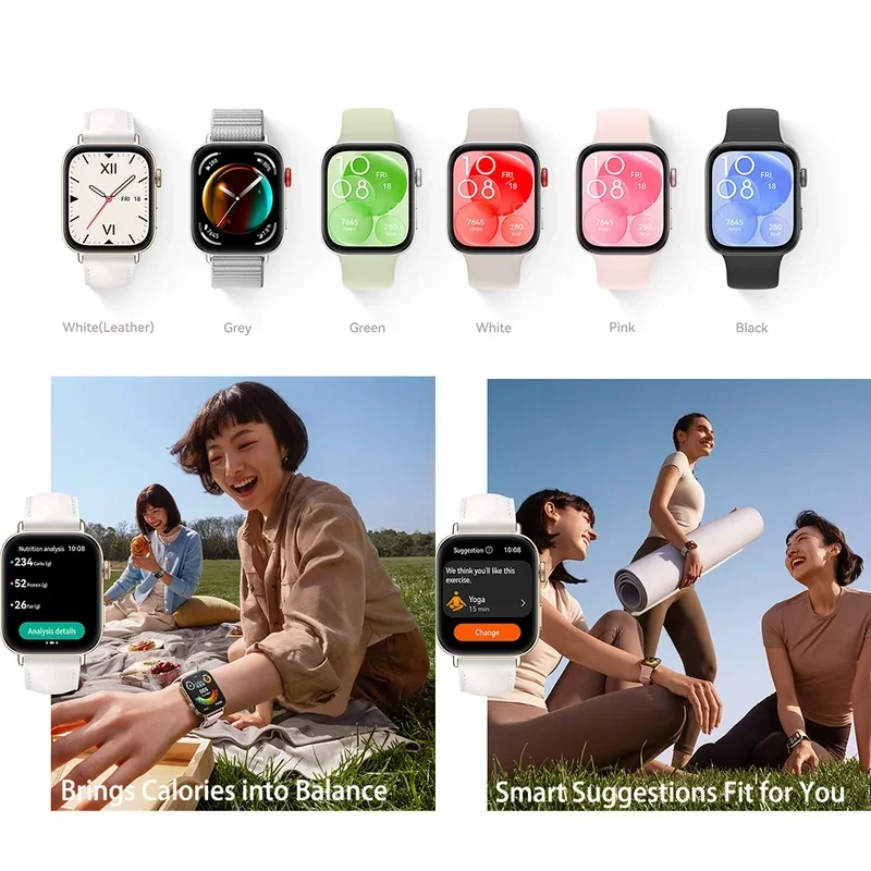 Спортивные умные часы Huawei WATCH FIT 3, Bluetooth-вызовом, управлением о здоровье и доступом NFC, подходят для взрослых мужчин и женщин. (art.: 3920cae919085) - 3920cae919085