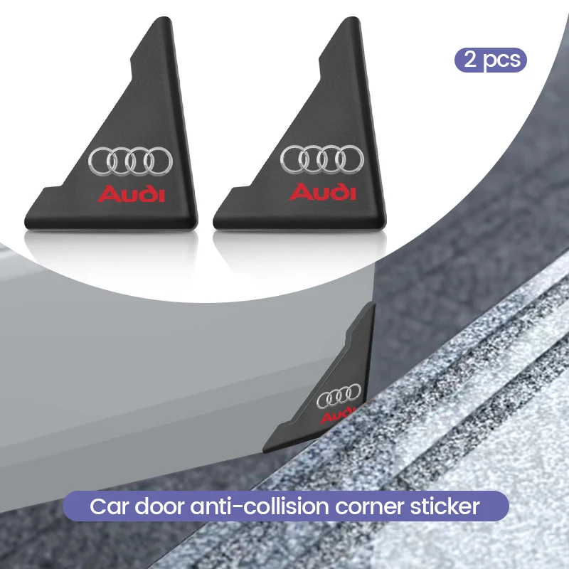 2 шт. защитная наклейка на угол двери автомобиля для Audi Sline quattro RS A1 A2 A3 A4 A5 A6 A7 A8 Q1 Q2 Q3 Q4 Q5 Q6 Q7 Q8