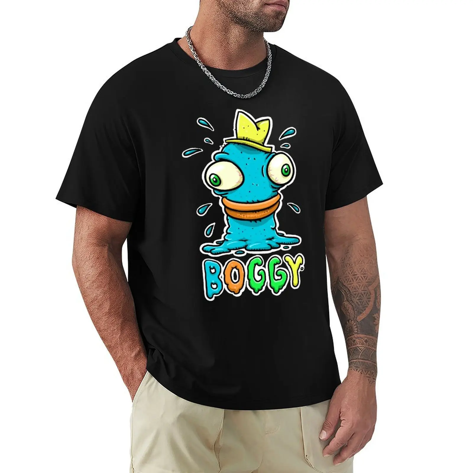 Футболка Boggy, корейская мода, модные рубашки, наряды для мужчин