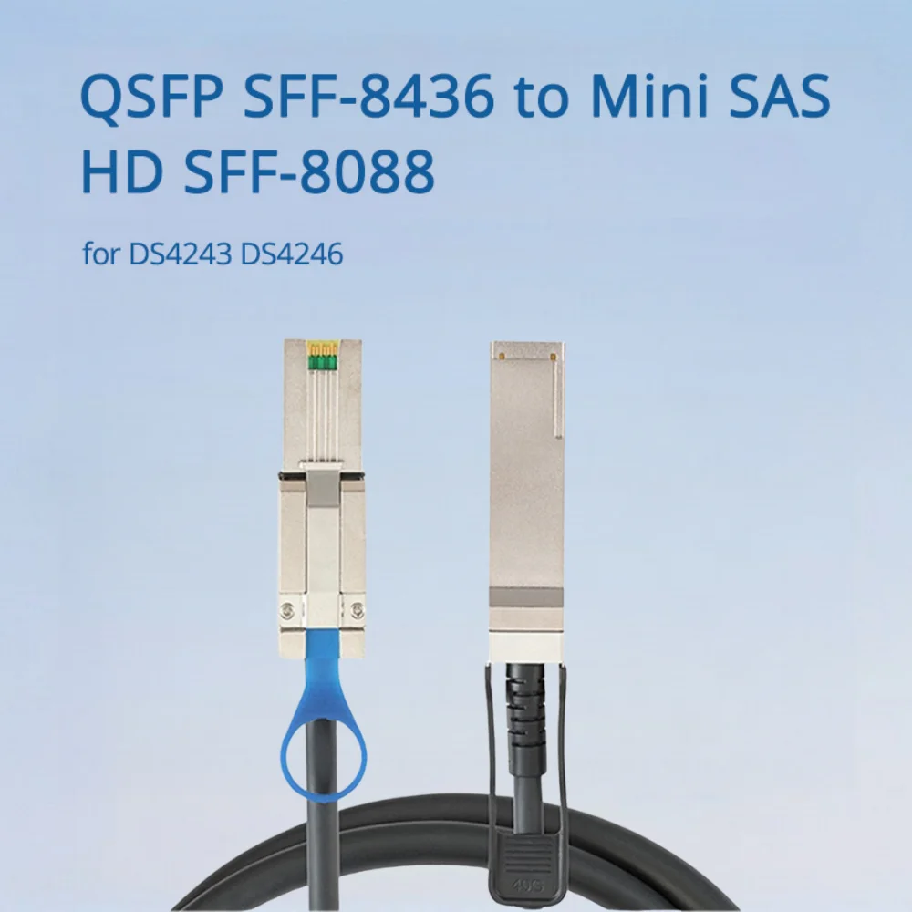 QSFP SFF-8436 для Mini SAS HD SFF-8088 для DS4243 DS4246 Длина опционально 0,5 м 1 м 2 м 3 м
