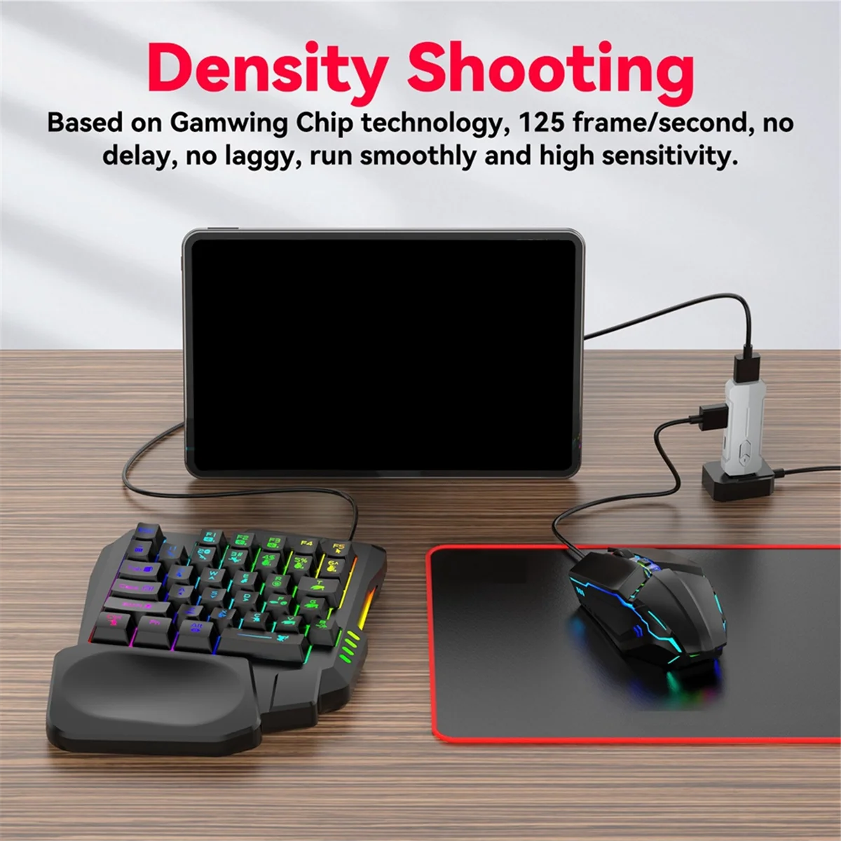 Фото Конвертер клавиатуры и мыши для GAMWING X8/x8 Pro, высокочувствительный конвертер BT5.3 для Android/Harmony, мобильный игровой конвертер №5