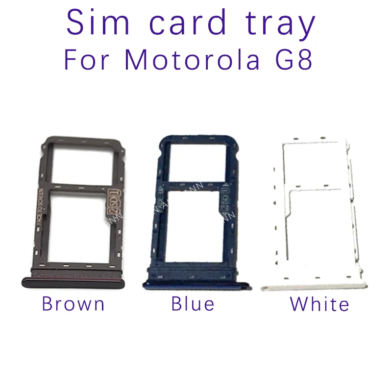 Оригинальный новый лоток для SiM-карты для Motorola Moto G8 слот для SIM-карты адаптер для держателя SD-карты