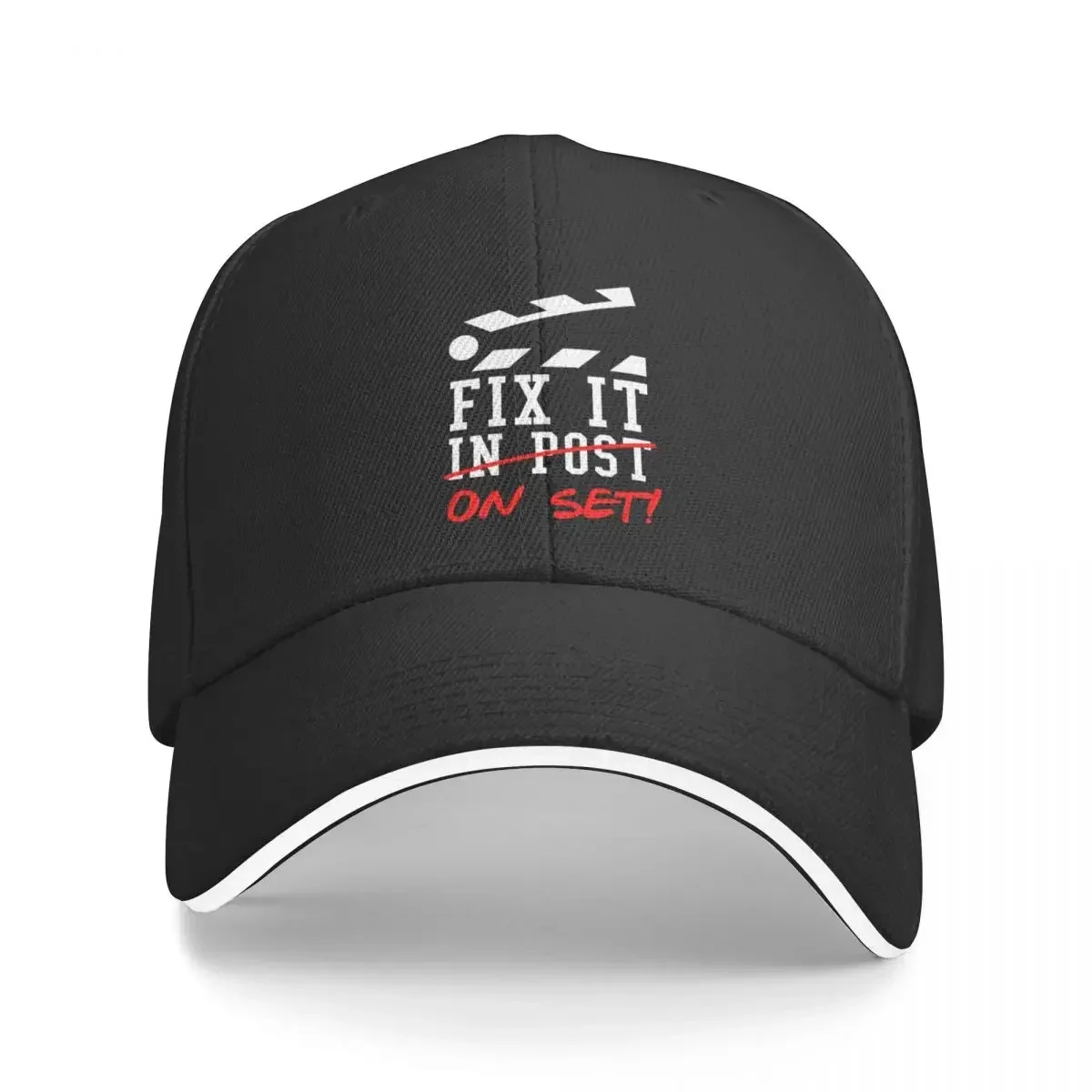 Fix It On Set Not In Post - Film Crew TV Director Бейсбольная кепка Шляпа Пляжная новая шляпа Icon Кепки на заказ Мужские кепки Женские