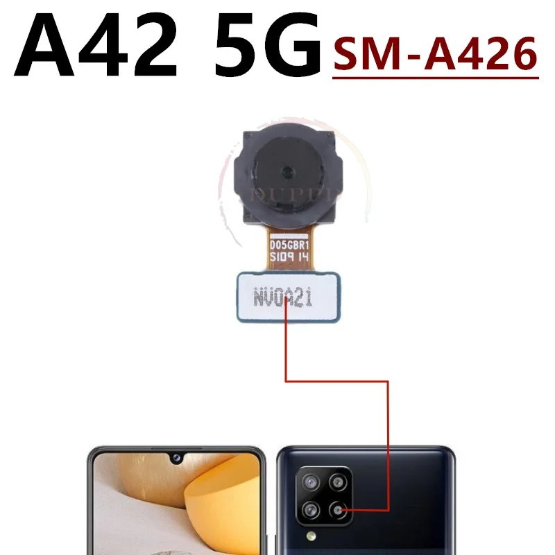 Фото Модуль основной задней камеры для Samsung Galaxy A42 5G SM-A426U A426B, гибкий кабель передней и задней камеры, запасная часть №4