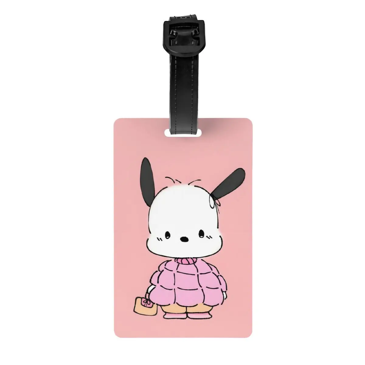 Багажная бирка в стиле аниме Pochacco с именной карточкой, конфиденциальная обложка, идентификационная этикетка для дорожной сумки, чемодана Аксессуары для путешествий