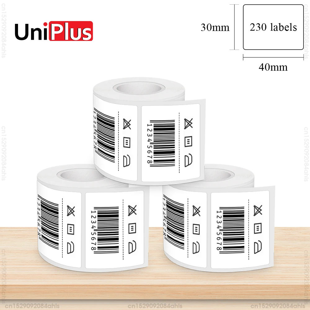 Рулон этикеток 3PK 40*30 мм Marklife P50 E210, 230 шт., белая наклейка для этикеток, водонепроницаемая термобумага, подходит для этикеток Phomemo M110