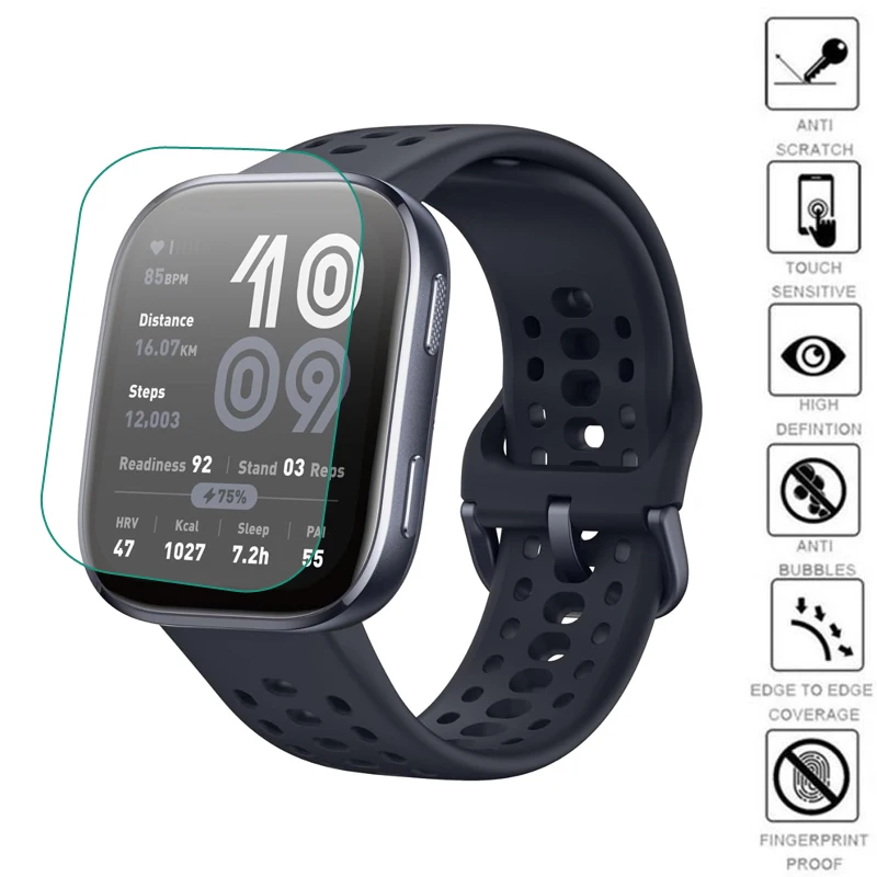 5 шт., мягкая прозрачная защитная пленка из ТПУ для умных часов Amazfit Bip 6, защитная пленка для экрана умных часов Bip6, аксессуары