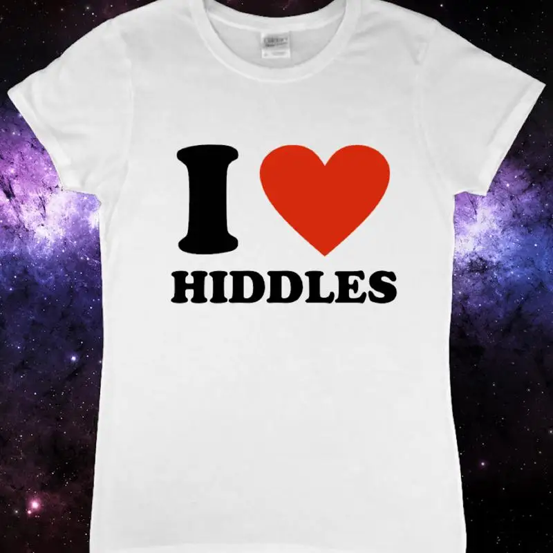 Женская футболка I Heart Hiddles I Love Tom Hiddleston