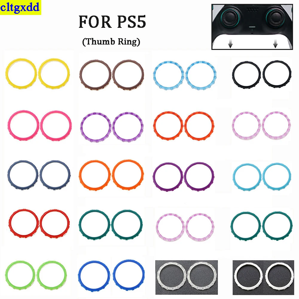 Cltgxdd 1 пара для моделирования контроллера PS5 делает акцент на замену аксессуаров для кольца для большого пальца