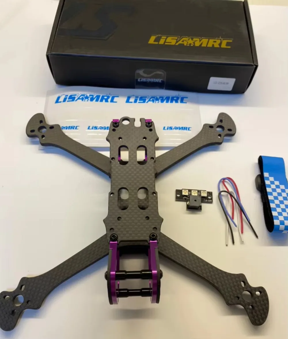 LISAMRC LISAM RC LS-235 Woodpecker 220-235 мм Колесная база 5 мм Рычаг 3K Углеродное волокно 5-дюймовый комплект гоночной рамы для F3 F4 F40 F722 FC