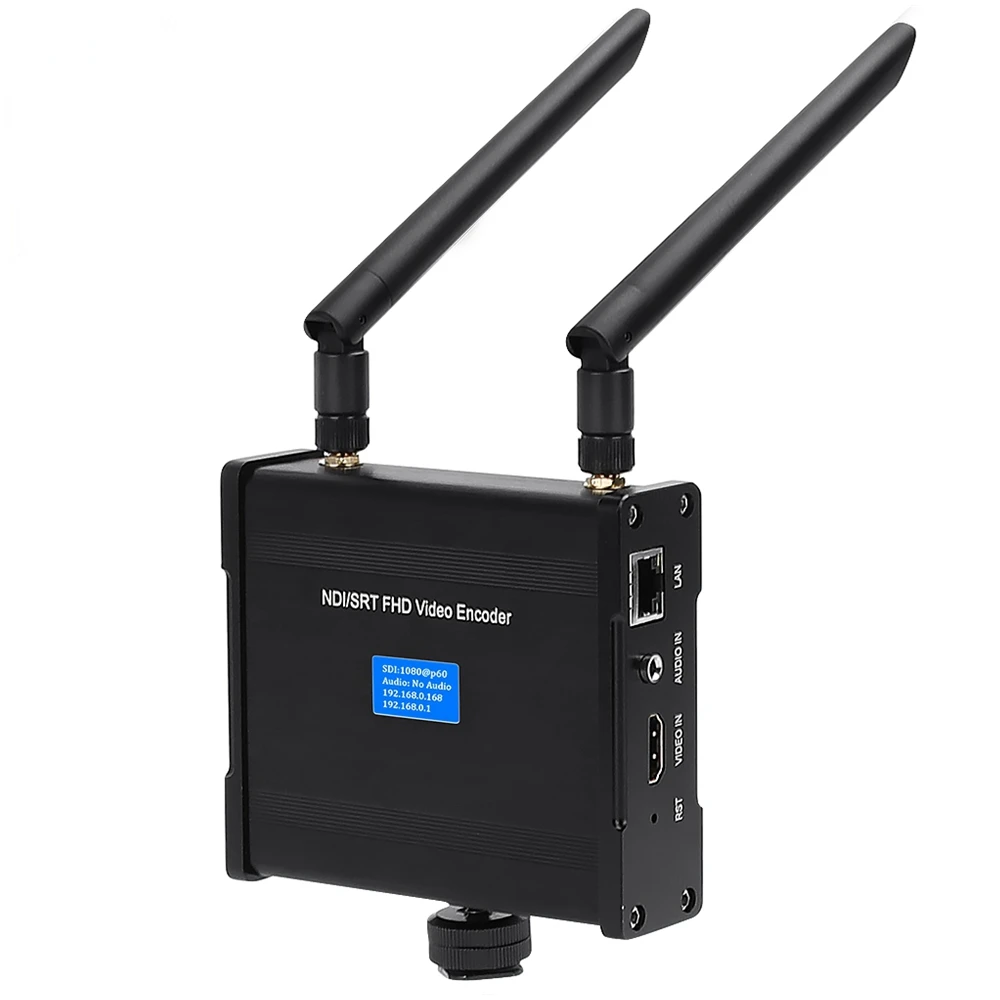 Видеоэнкодер HEVC NDI RTMP SRT UDP RTSP для прямой трансляции H.265 H.264 HDMI с поддержкой батареи