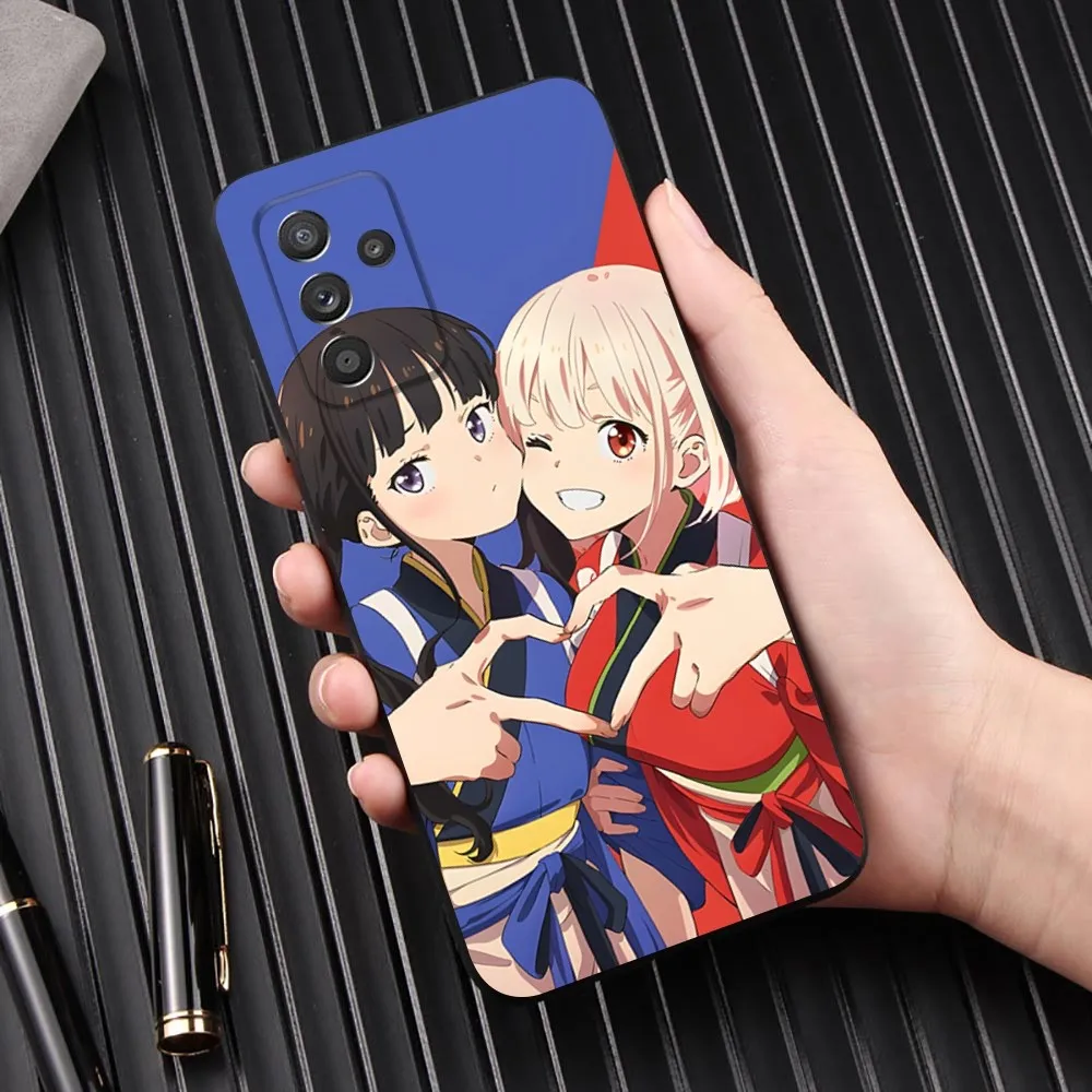 Фото Чехол для телефона Lycoris Recoil Chisato Takina для Samsung Galaxy A13,A21s,A22,A31,A32,A52,A53,A71,A80,A91, мягкий черный чехол для телефона №2