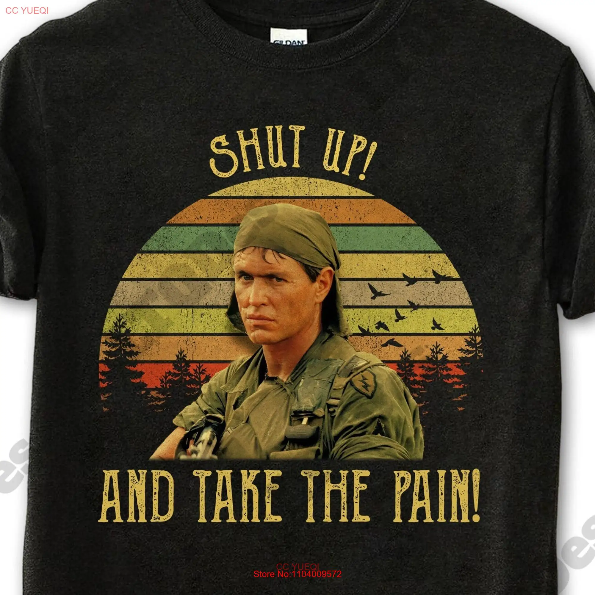 Винтажная футболка с длинными или короткими рукавами, с надписью «Shut Up And Take The Pain»