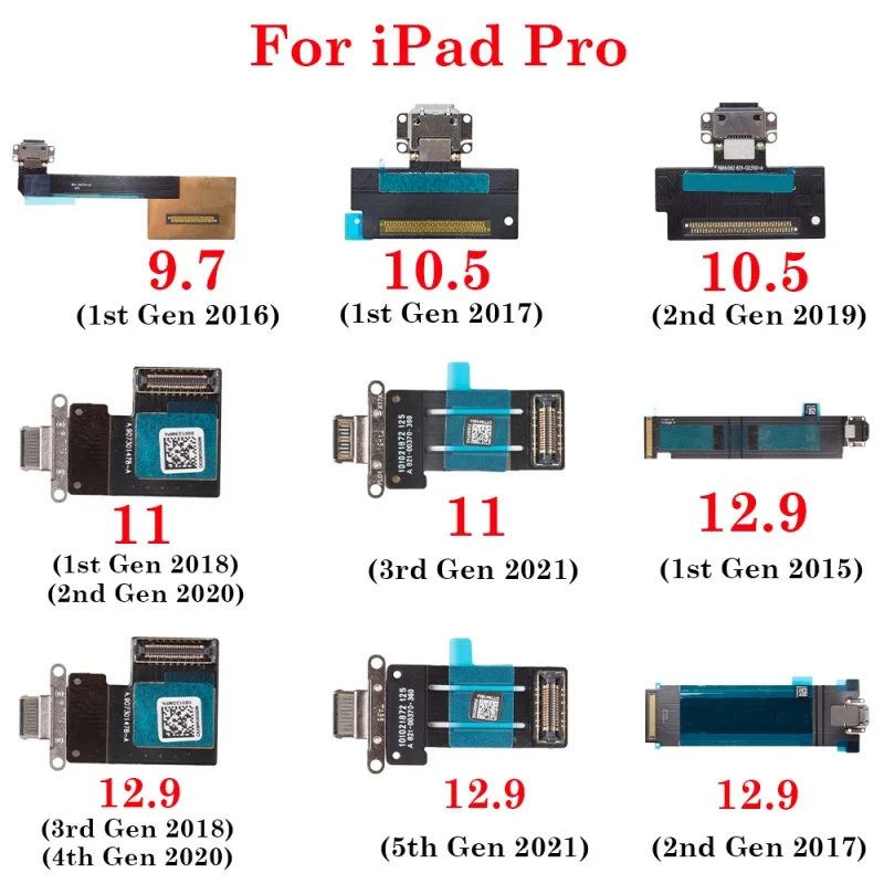 Порт USB konektor Dok кабель для передачи данных для iPad Pro 9,7 10,5 11 12,9