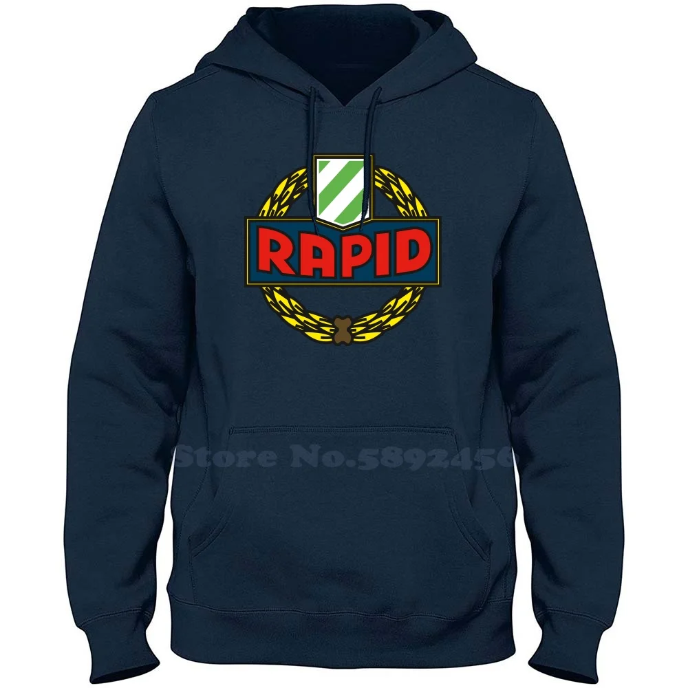 Модная толстовка с логотипом FC Rapid Vienna, толстовка с капюшоном, высококачественные худи из 100% хлопка с графическим рисунком