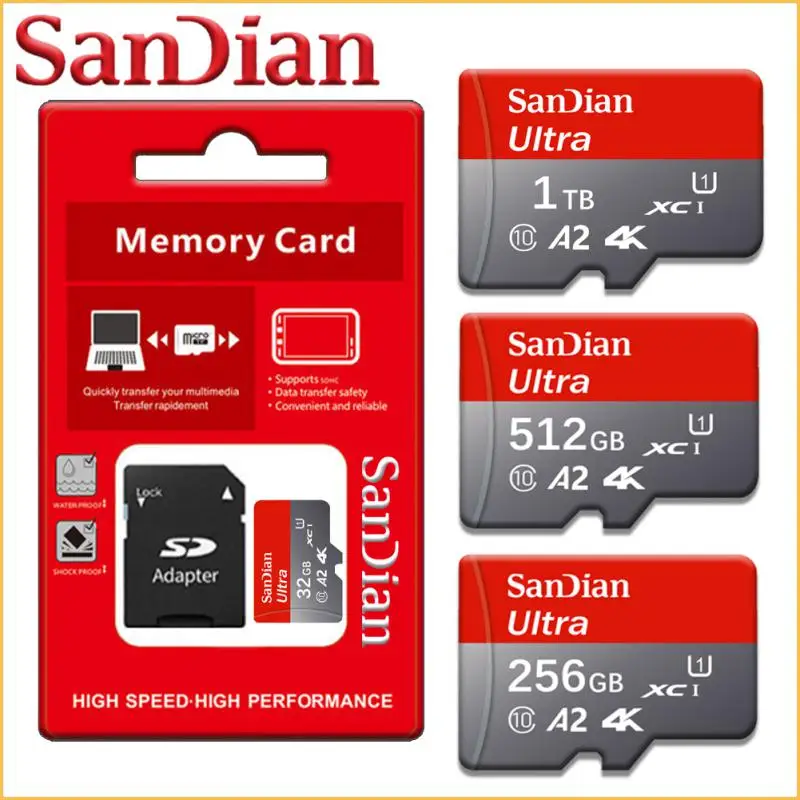Высокоскоростная карта памяти Micro TF SD, флэш-карта памяти TF на 1 ТБ, 512 ГБ, 256 ГБ, 128 ГБ, карта памяти для Nintendo Switch