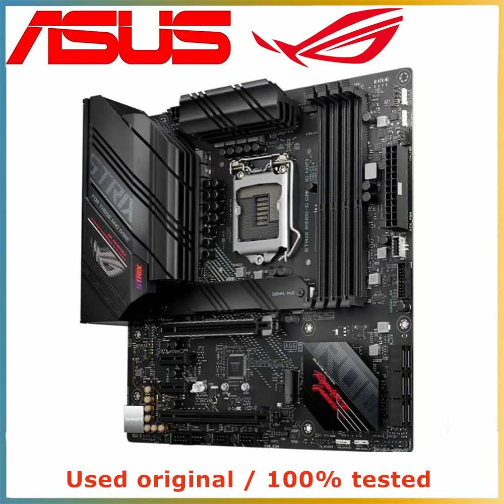 Фото Материнская плата для компьютера ASUS ROG STRIX, игровая материнская плата с Wi-Fi, LGA 1200 DDR4 128G для Intel B560, материнская плата для настольного компьютера, PCI-E 3,0 X16, B560G №3
