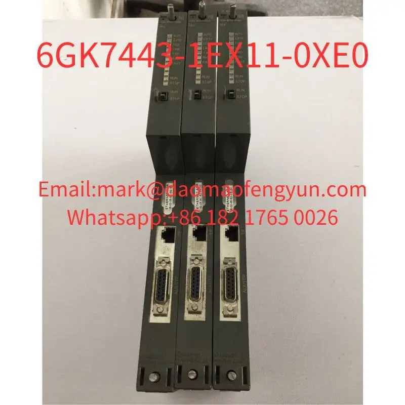 6GK7443-1EX11-0XE0 Б/у протестировано, 100% ОК, в хорошем состоянии, коммуникационный процессор CP 443-1 для подключения SIMATIC S7-400