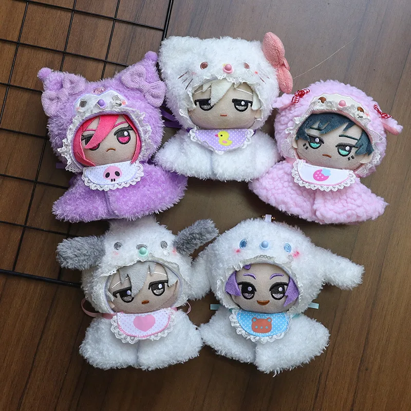 Новый креативный Sanrio, милый черный рис My Merody Cinnamoroll, забавная кукольная одежда, кавайный мультяшный плащ, пальто, игрушки, аксессуары, подарки для девочек