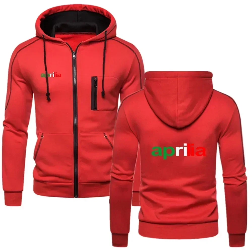 Фото Мотоцикл Aprilia, новая толстовка с капюшоном, мужские куртки, хлопковая уличная одежда на молнии, толстовка с капюшоном, ветровка, пальто, пальто в стиле Харадзюку №4