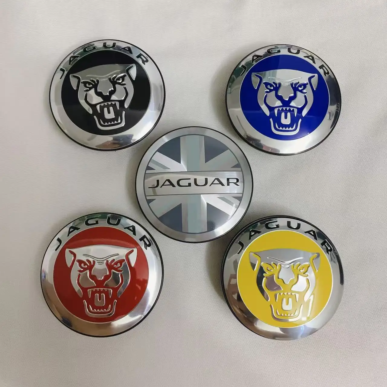 56 мм эмблема Jaguar, колпаки центральной ступицы колес, крышка ступицы автомобиля для Jaguar XF XJ-S XJ-6 X-Type XE S-Type F-PACE F-Type XK8 XK XKR XFR