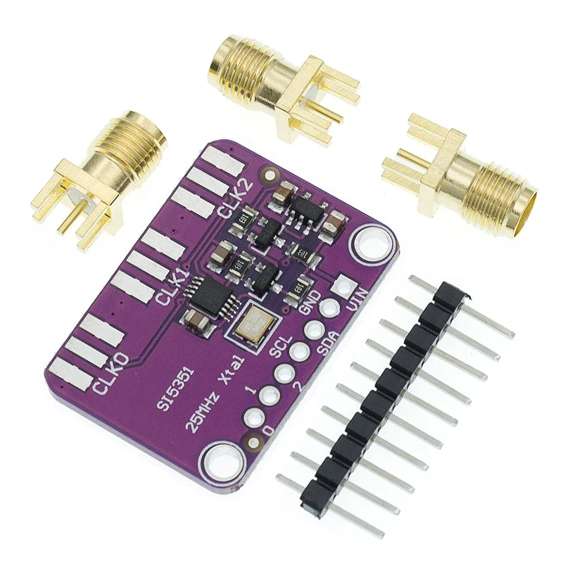 Генератор сигналов, часы 8 кГц-160 МГц для Arduino DC 3 В-5 В CJMCU-5351 Si5351A Si5351 I2C, тактовый генератор, модуль коммутационной платы JY T