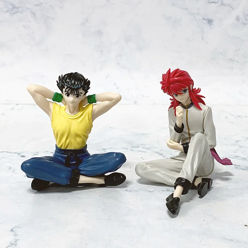 8 см YuYu Hakusho Yuusuke Urameshi Kurama Фигурка игрушки Коллекция кукол Рождественский подарок с коробкой