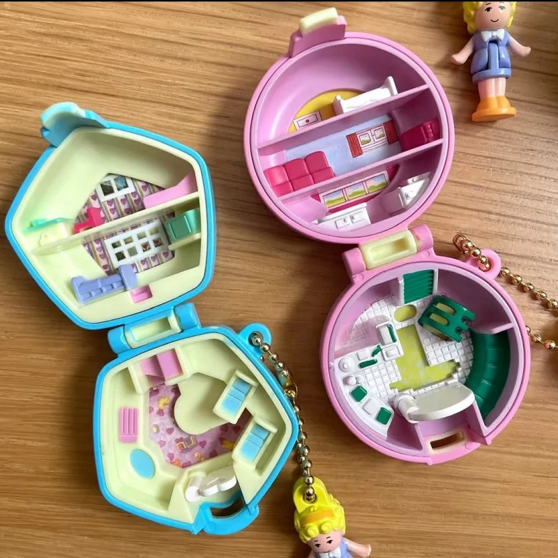 Фото В наличии Bandai Аутентичная репродукция Polly Pocket Treasure Box Очарование Gashapon Миниатюрные детали Ностальгическая коллекция игрушек №5