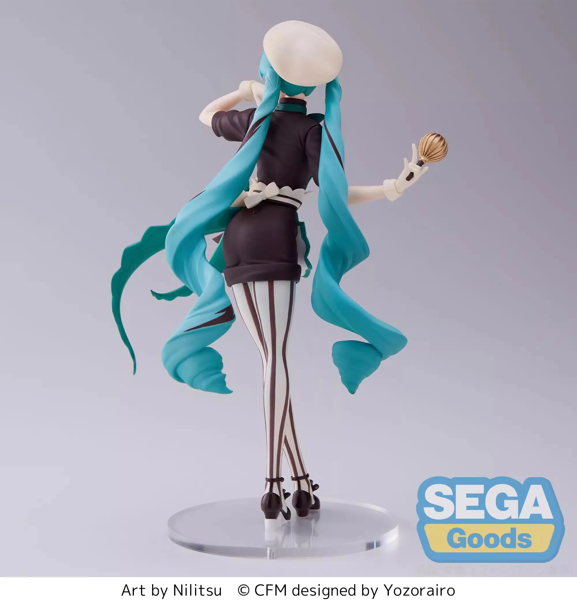 Оригинальная фигурка SEGA Luminasta Hatsune Miku, Vocaloid, черный шоколад, пекарь, ПВХ, 21 см, кавайная фигурка девушки, игрушечная кукла (art.: 3920c4ff67742) - 3920c4ff67742