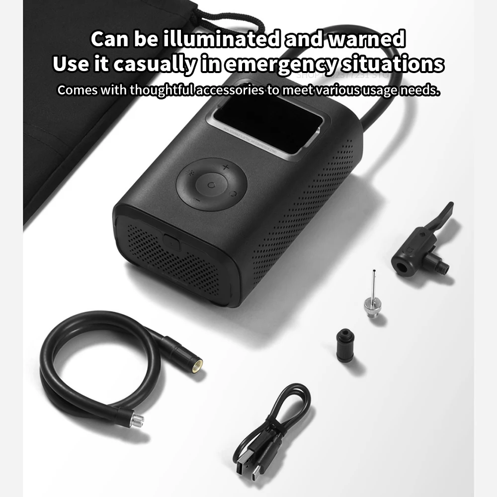 Фото Xiaomi Mijia Air Pump 2 Pro Портативный Электрический Воздушный Компрессор 150psi Высокое Давление Для Мотоциклов, Автомобилей №5