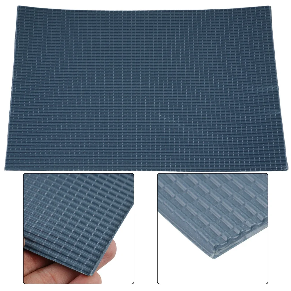 Фото Имитационная модель плитки DIY экологическое искусство хорошая текстура серый синий миниатюрный O масштаб ПВХ пластиковая часть песочный стол №4