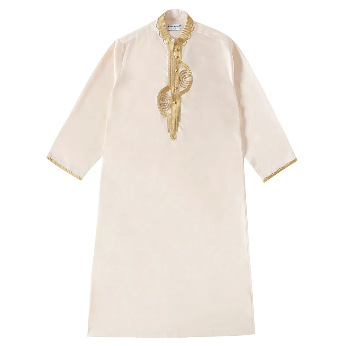 Мужские халаты Мусульманские с длинным рукавом Thobe Jubba Саудовская Аравия Thoub Kaftan Исламская одежда Dressing Abaya Dubai Ближний Восток Плюс Размер 3XL Модная одежда на Ближнем Востоке