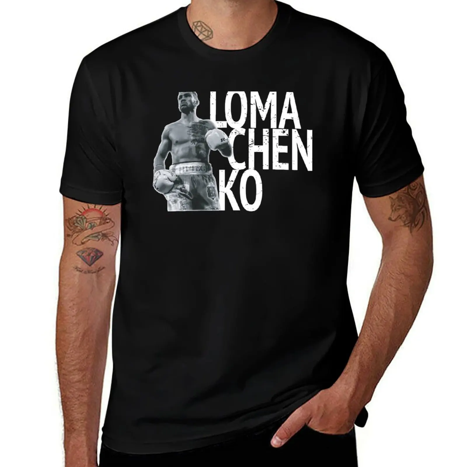 Футболка Loma-Lomachenko, футболки для мужчин, винтажные мужские футболки с графическим рисунком, высококачественная футболка люксового бренда