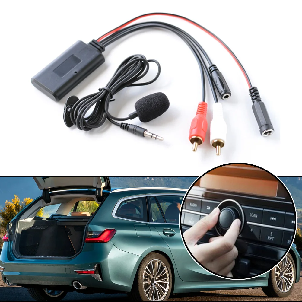 Автомобильный радиоприемник 12 В, Bluetooth-совместимый модуль приемника, AUX адаптер, RCA радио, автомобильный универсальный кабель, микрофон JieRui-BT 5908, автомобильные запчасти