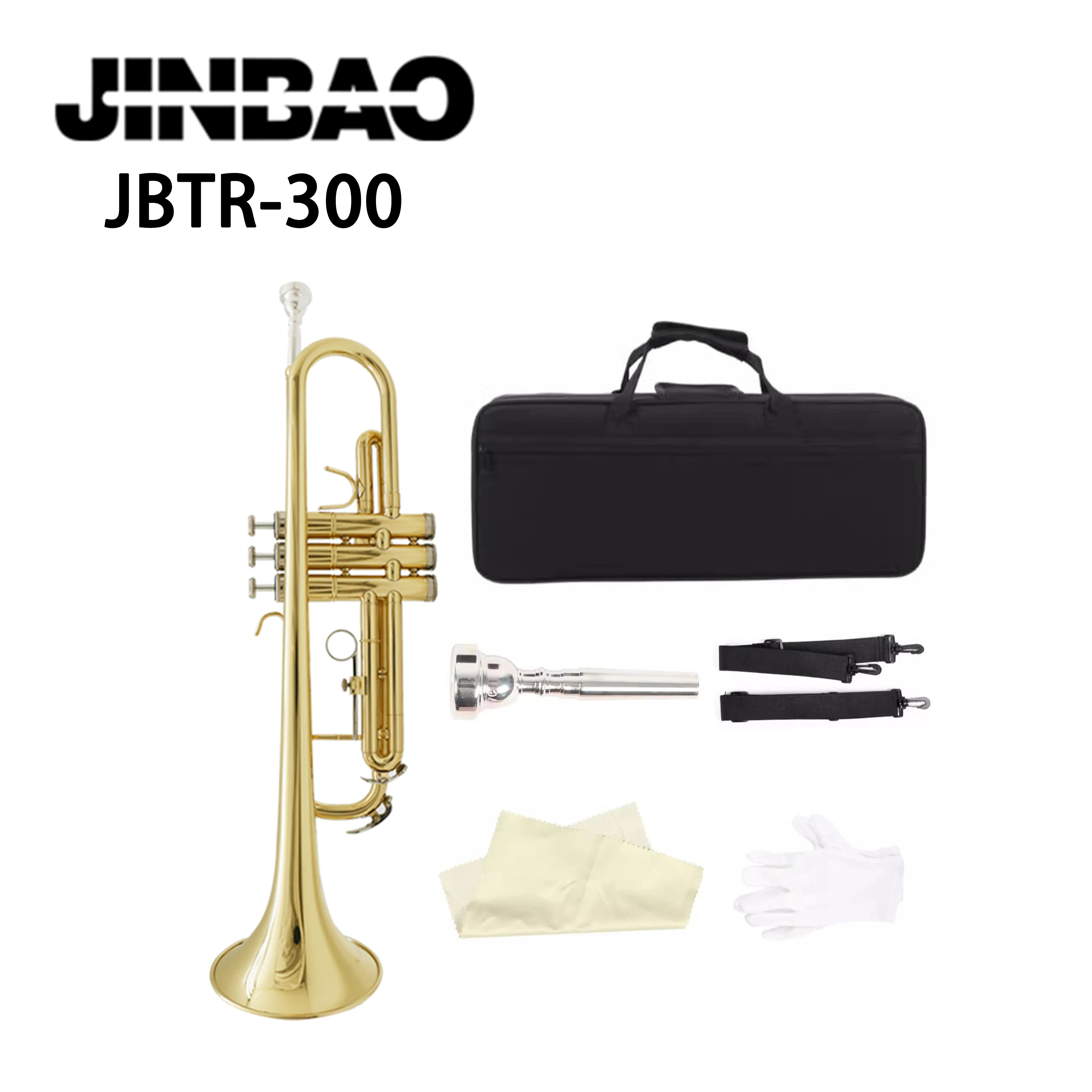 JINBAO JBTR-300 Труба Желтый Латунь Bb Ключ Стандартная Тренировочная Труба Заводская Цена Хорошее Качество