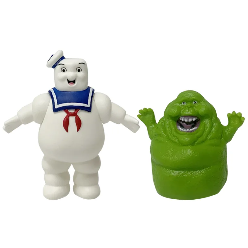 Фото Новый аниме «Охотники за привидениями», фигурка, украшение «Капитан Staypuft», зеленая кукла-призрак, детские модные игрушки, подарки-сюрпризы №2