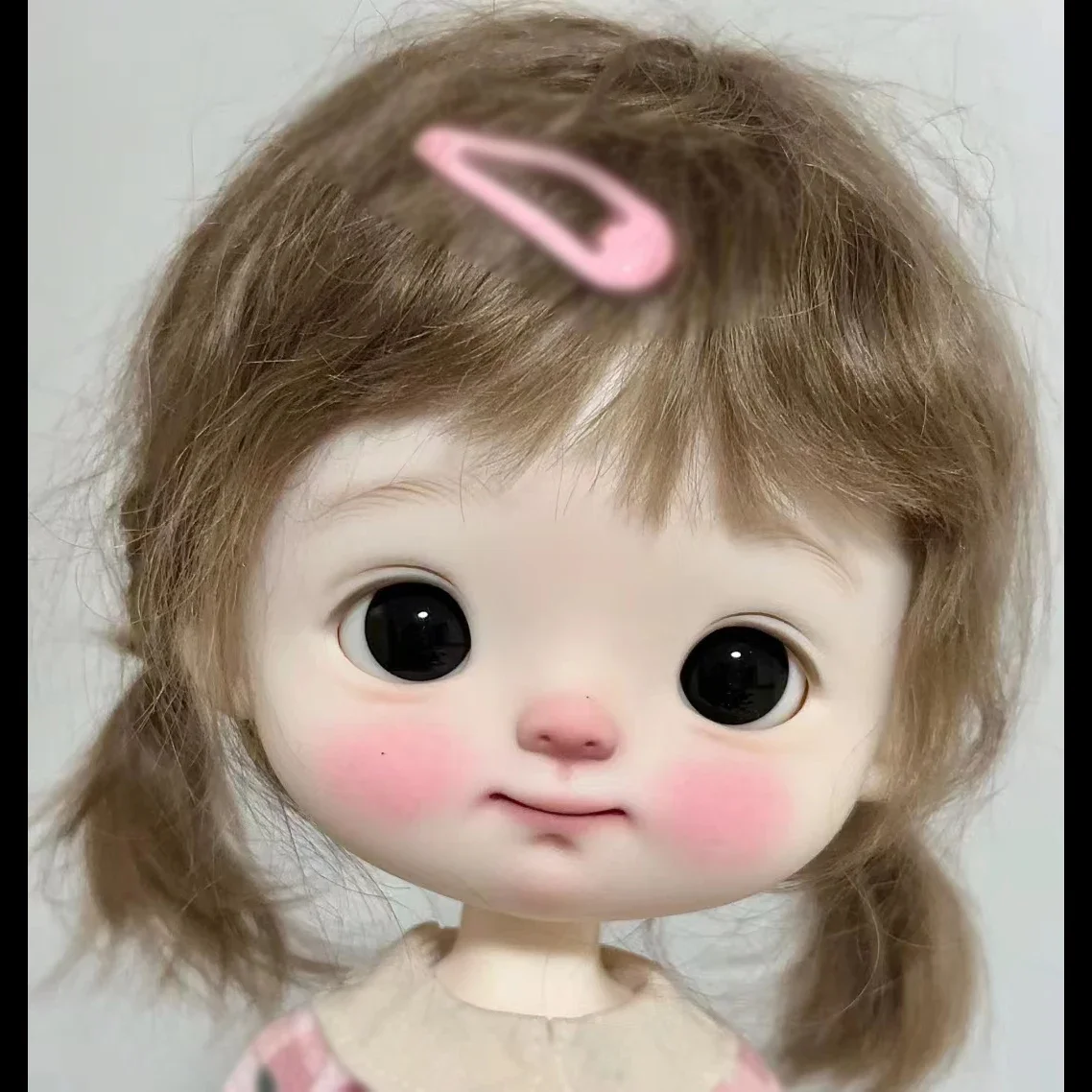 Новая 25 см высота 1/6 sd BJD кукла mengmeng девушка большая голова кукла из смолы милая улыбка игрушки для макияжа подарок Бесплатная доставка