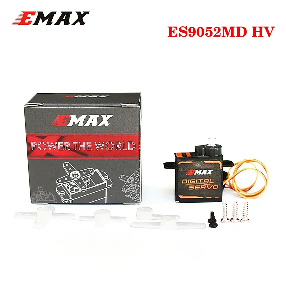 Универсальный высоковольтный металлический сервопривод EMAX ES9052MD HV для радиоуправляемых моделей самолетов/вертолетов