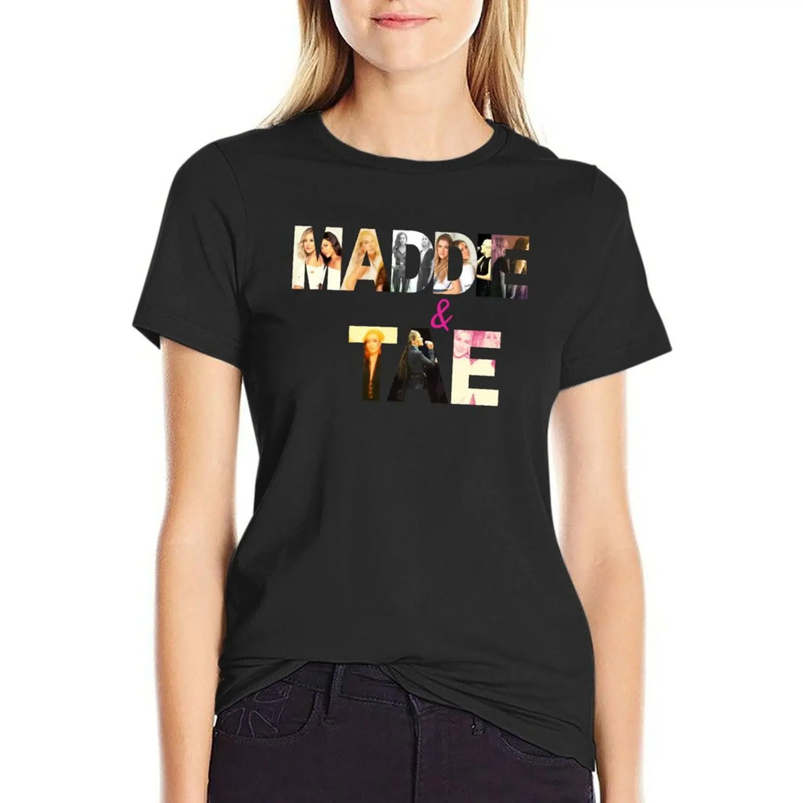 Футболка Maddie and Tae essential, футболка Maddie and Tae и футболка с наклейками, корейская мода, тяжелые обтягивающие футболки для женщин