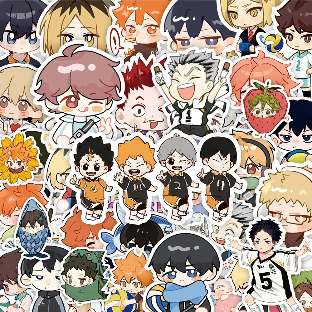 10/30/75 шт. симпатичный аниме Shoyo Hinata Haikyuu! Стикеры для ноутбука, мотоцикла, телефона, стильная наклейка для детей