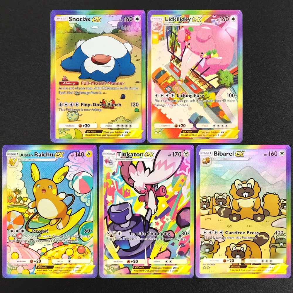 Фото Карманная карта Self Made BKM TCG Gengar Snorlax Mewtwo Dragonite Celebi Giratina Infernape Solgaleo, игровая коллекция, игрушка-флеш-карта №2