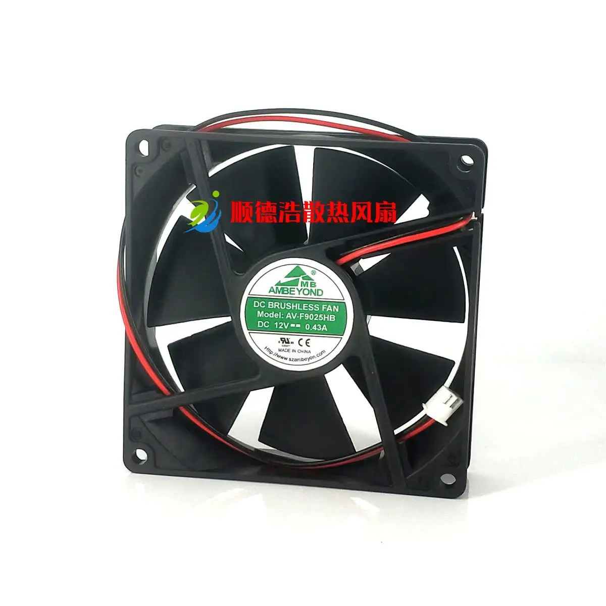 AV-F9025HB DC 12V 0.43A 90x90x25 мм 2-проводной Вентилятор охлаждения сервера