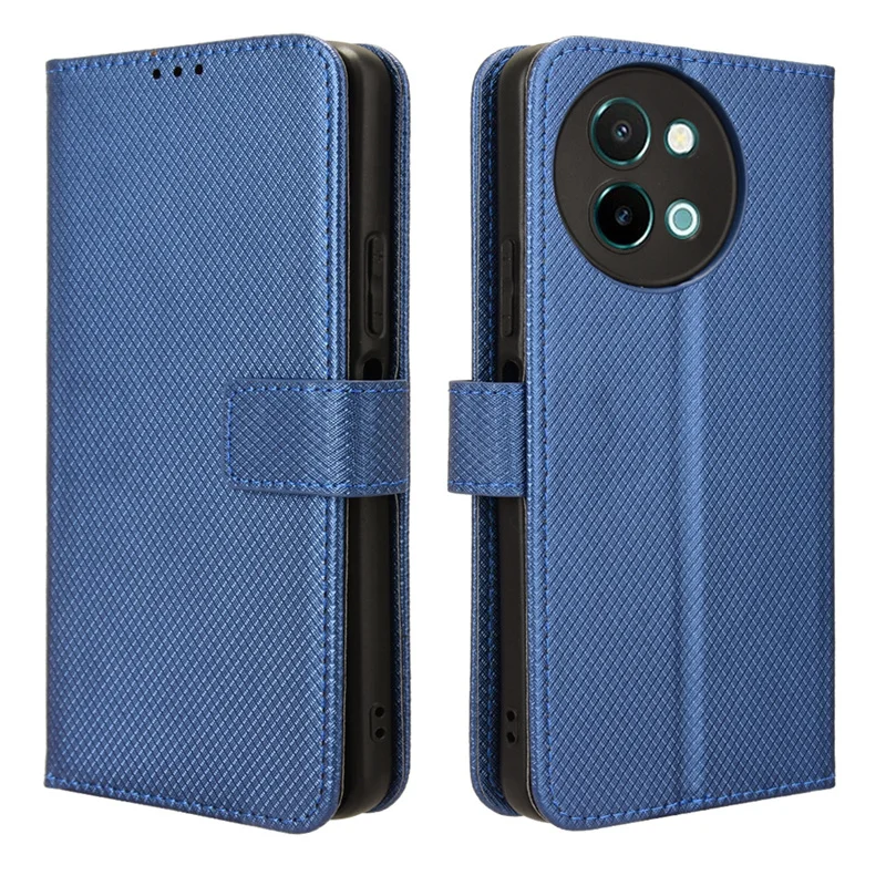 Роскошный кожаный кошелек с бриллиантовым рисунком для Vivo Y58